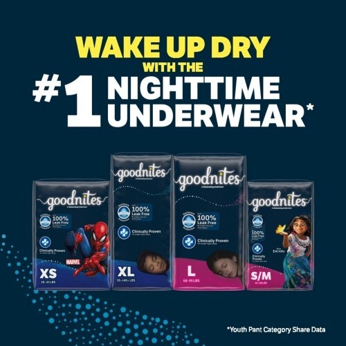 Goodnites Bedwetting Underwear for Boys, L, 34 Ct - Picture 2 of 10