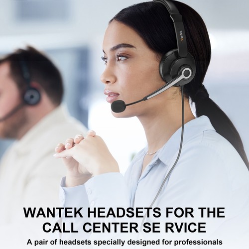 Wantek USB Headset with Microphone 3.5mm/USB/Type-C Jack 3-in-1 for PC,Laptop - Picture 5 of 6
