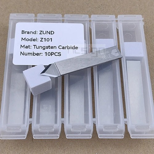 Z101 Tungsten Carbide Asymmetric Blade Flat- stock Drag Knife 5217696 10pcs - Picture 8 of 18
