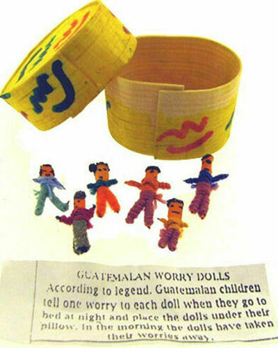 12x boxes of Worry Dolls - Hand Made Guatemalan Trouble Doll Bulk Wholesale Lot!