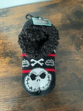 Disney The Nightmare Before Christmas Women  s Slipper Socks Shoe Sz 4-10 NEW NWT