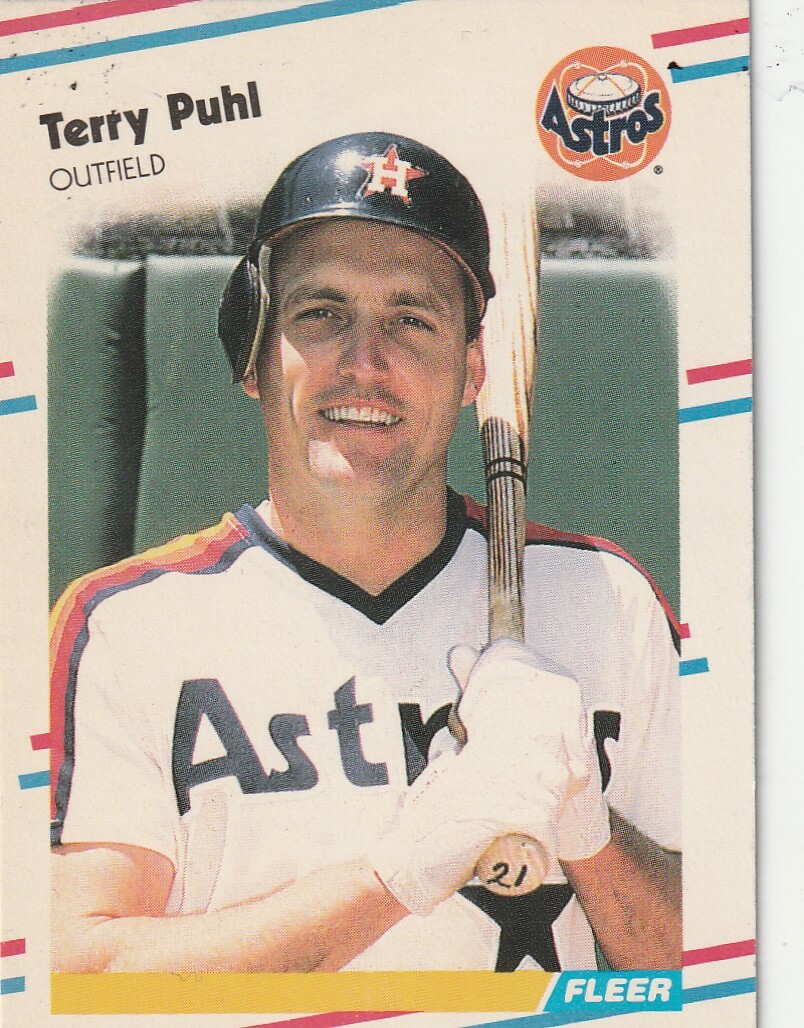 FREE SHIPPING-MINT-1988 Fleer Update Terry Puhl #U-90 ASTROS