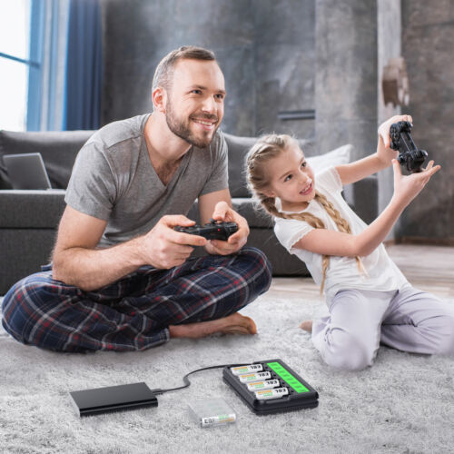 EBL 2800mAh AAAAkkus /8x AA 2800mAh+ LCD NIMH NICD Akku Ladegerät mit Ladekabel - Bild 20 von 27