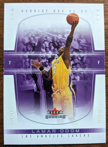 LAMAR ODOM, 2004-05 FLEER GENUINE #23, LAKERS