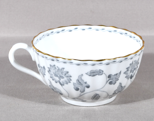Spode Colonel Gray Cup 2" Tall Saucer 5 1/4" Gold Trim - Picture 6 of 10
