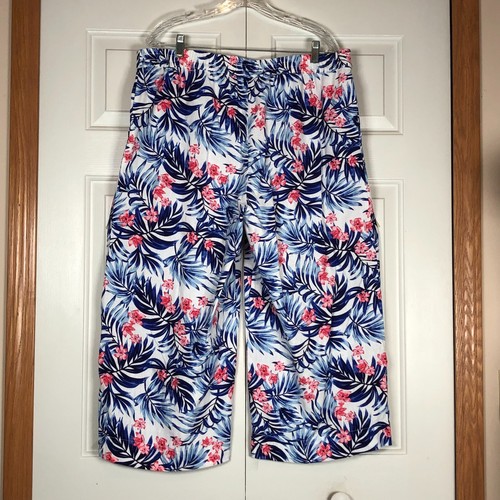 Caribbean Joe Women’s Hawaiian Tropical Beach Pants XL Loose Fit Wide Leg NWT - Picture 4 of 4
