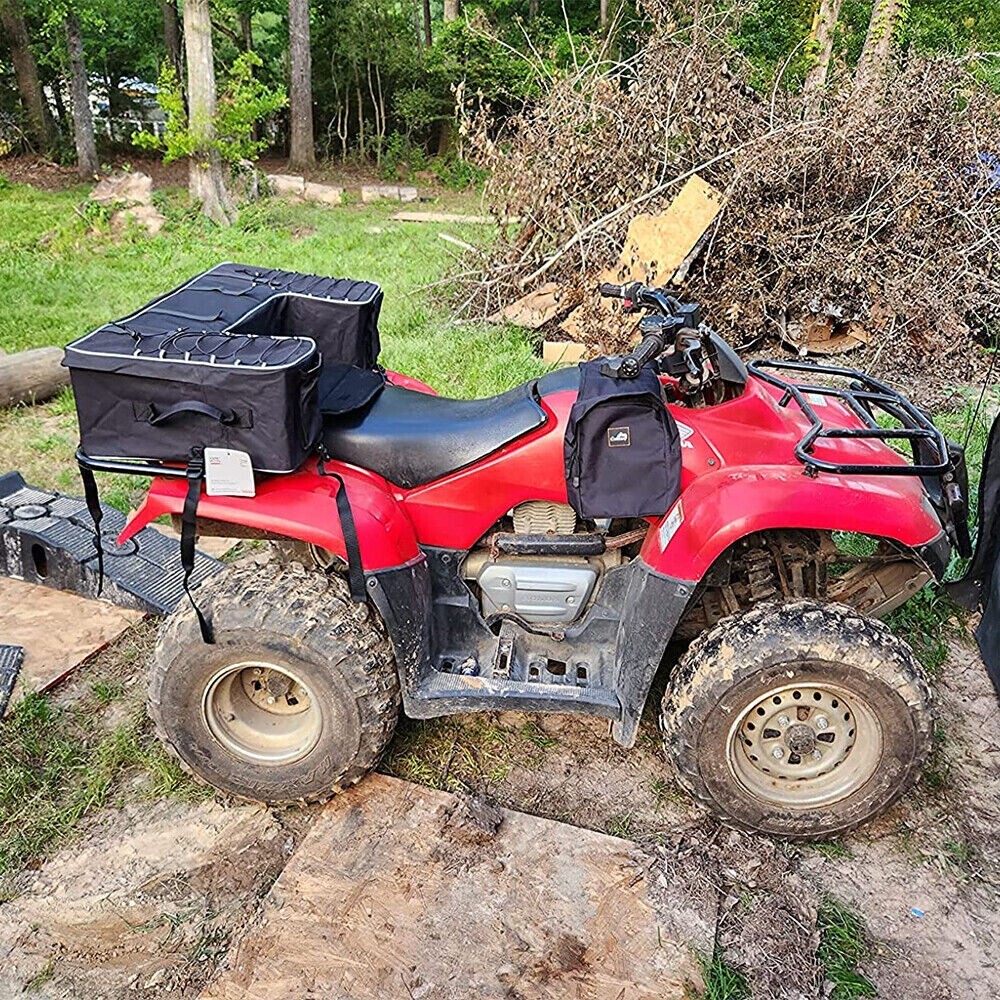 VEVOR ATV Rear Storage Bag, 68L ATV Rear Cargo Bag With Sponge Seat Cushion & Bottle - View #3