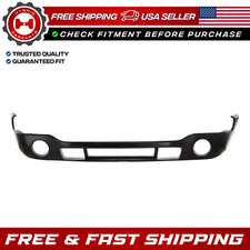 New Front Bumper Cover w/ fog lamp holes Primed For 2003-2006 GMC Sierra 1500