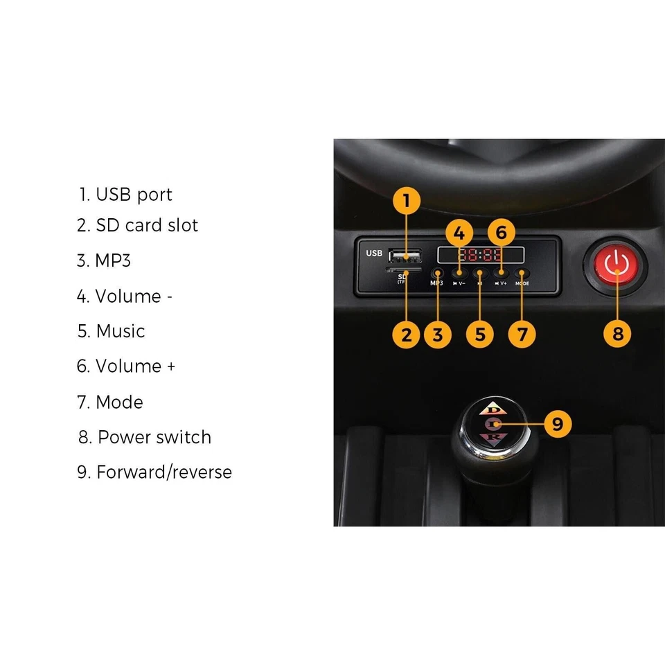 Mazam Kids Ride On Car Tractor W/ Trailer Remote Electric Vehicle Toy Gift - image 4 of 4