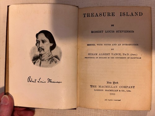 TREASURE ISLAND Macmillan’s Pocket Classic 1916 Robert Louis Stevenson - Imagen 3 de 5