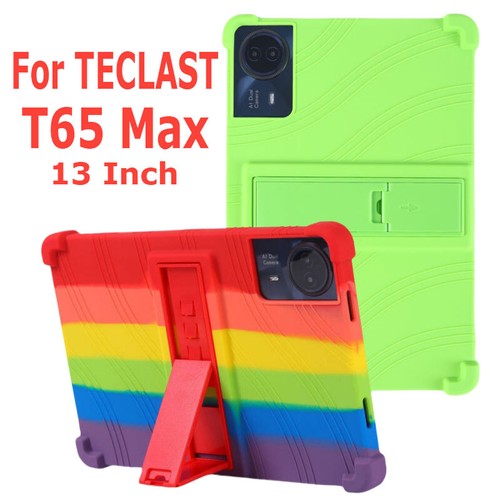 For TECLAST T65 Max 13" Soft Silicone Protective Case Stand Shockproof Cover - Picture 2 of 27