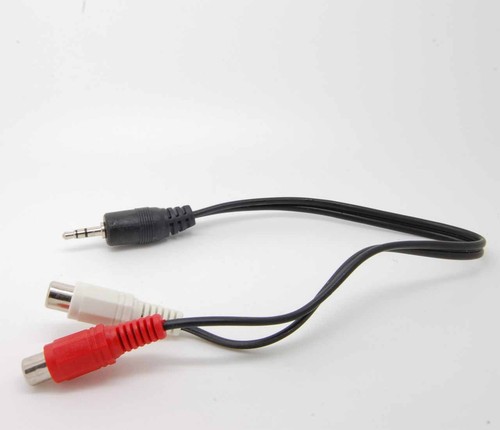 E-3.5mm Stereo Male Plug to Dual 2 RCA Female Jack Audio Adapter Y Cable c16 - Picture 5 of 6