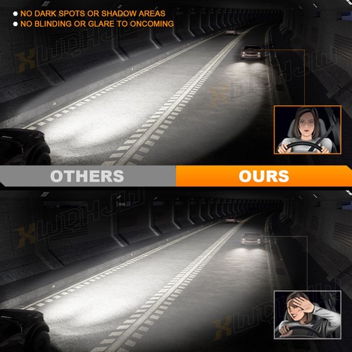 2-PACK H8 H11 LED Headlight Bulb Conversion Kit High Low Beam White Super Bright - Picture 10 of 11