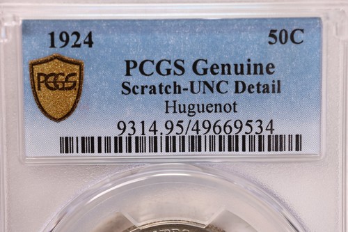 1924 50 Cent., Huguenot., Commemorative., PCGS UNC Detail., Store #2163 - Picture 3 of 3