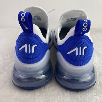 Nike Air Max 270 Golf Shoes White Blue Comfort CK6483-106