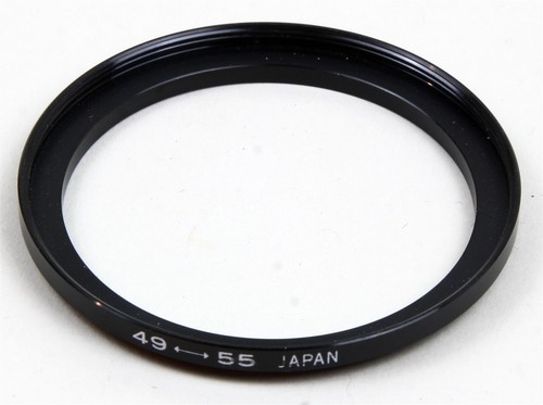 49-55mm - 49mm Lens to 55mm Filter Thread STEP-UP ADAPTER RING