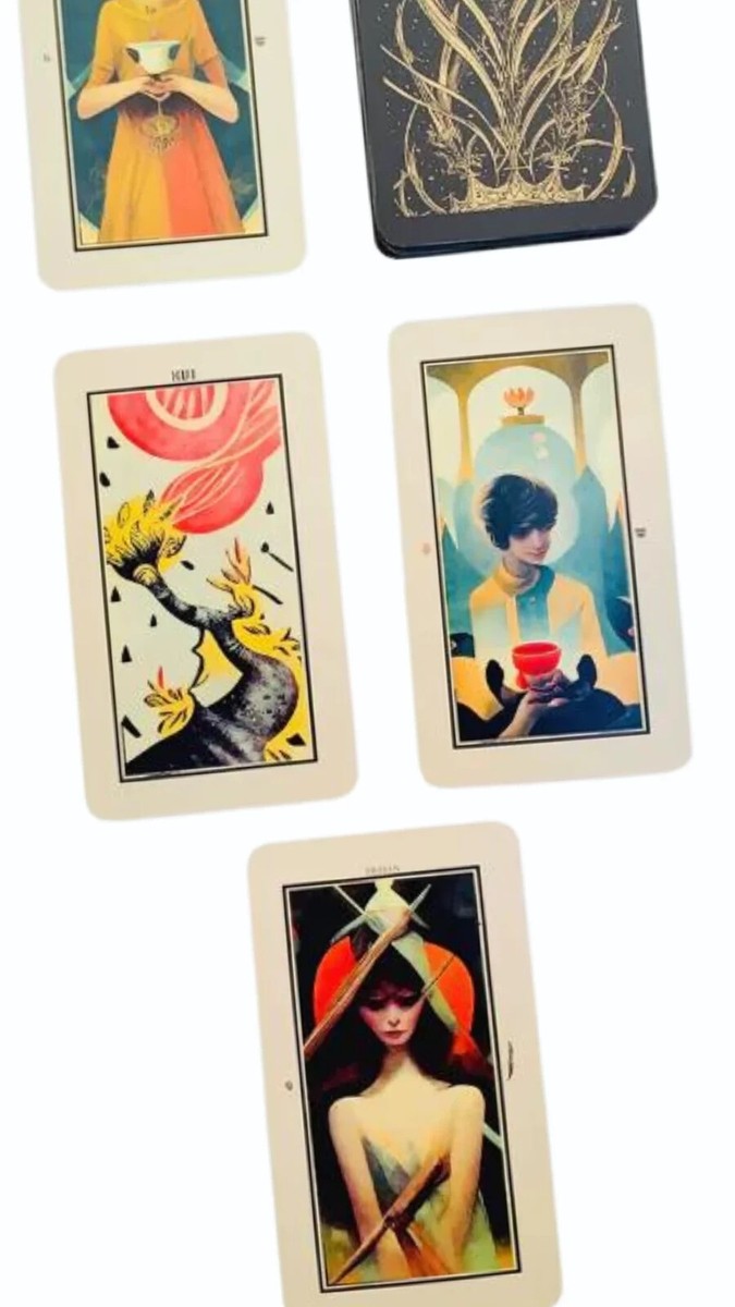 Älvdansen Tarot 78 Cards Ltd Ed Araminta Midjourney AI v3 Swedish
