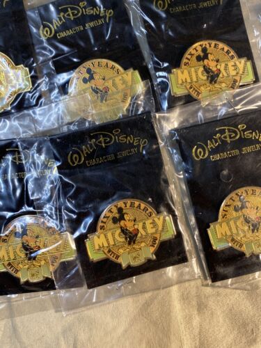 Disney 60 Years with You Mickey Mouse Cast Member Exclusive Trading Pin Button - Picture 2 of 5