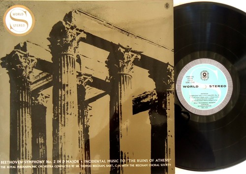 Beethoven-Sinfonía Nº 2/Las ruinas de Atenas 1962 LP Beecham-WRC-TE-290 - Imagen 1 de 2