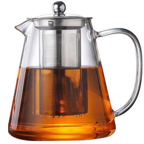 1300ml Glas Teekanne Hitzebeständig Kanne Glaskanne mit Edelstahl Teesieb - Bild 9 von 15