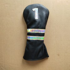Black Premium Leather Universal Driver Club Headcover 1 Wood 460cc Club Cover