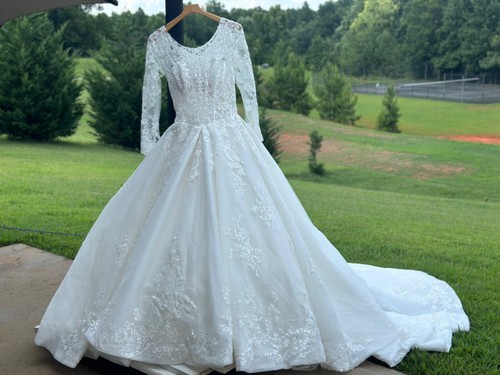 Sottero and Midgley by Maggie Sottero Norvinia  Bridal Wedding Gown Dress sz 10 - Picture 5 of 8
