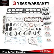 Camshaft Gasket Set Bolts Lifters For 2007-2013 Chevy Silverado GMC 5.3L Gen IV