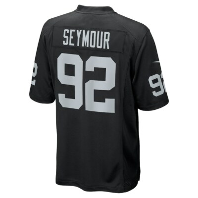 Las Vegas Raiders Richard Seymour #92 Nike Black 2025