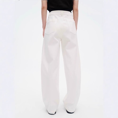 Womens THE ROW Four-sided Elastic Retro Loose Line Cocoon Fashion Pants - Picture 4 of 25