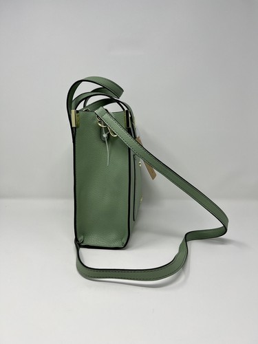 Steve Madden Tasche Handtasche Basil grün mit goldenem Reißverschluss & Akzenten - neu mit Etikett - Bild 9 von 11