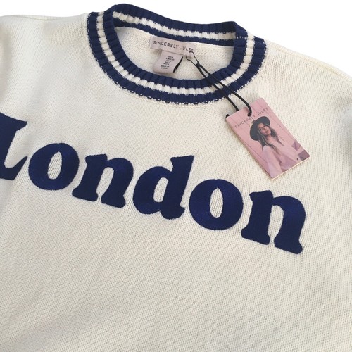 Sincerely Jules London Sweater Size Large Tennis Prep Academia Preppy - Bild 7 von 13
