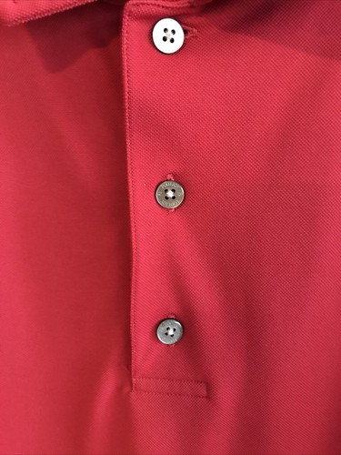 Footjoy Short Sleeve Golf Polo Mens Size L Red - Picture 2 of 6