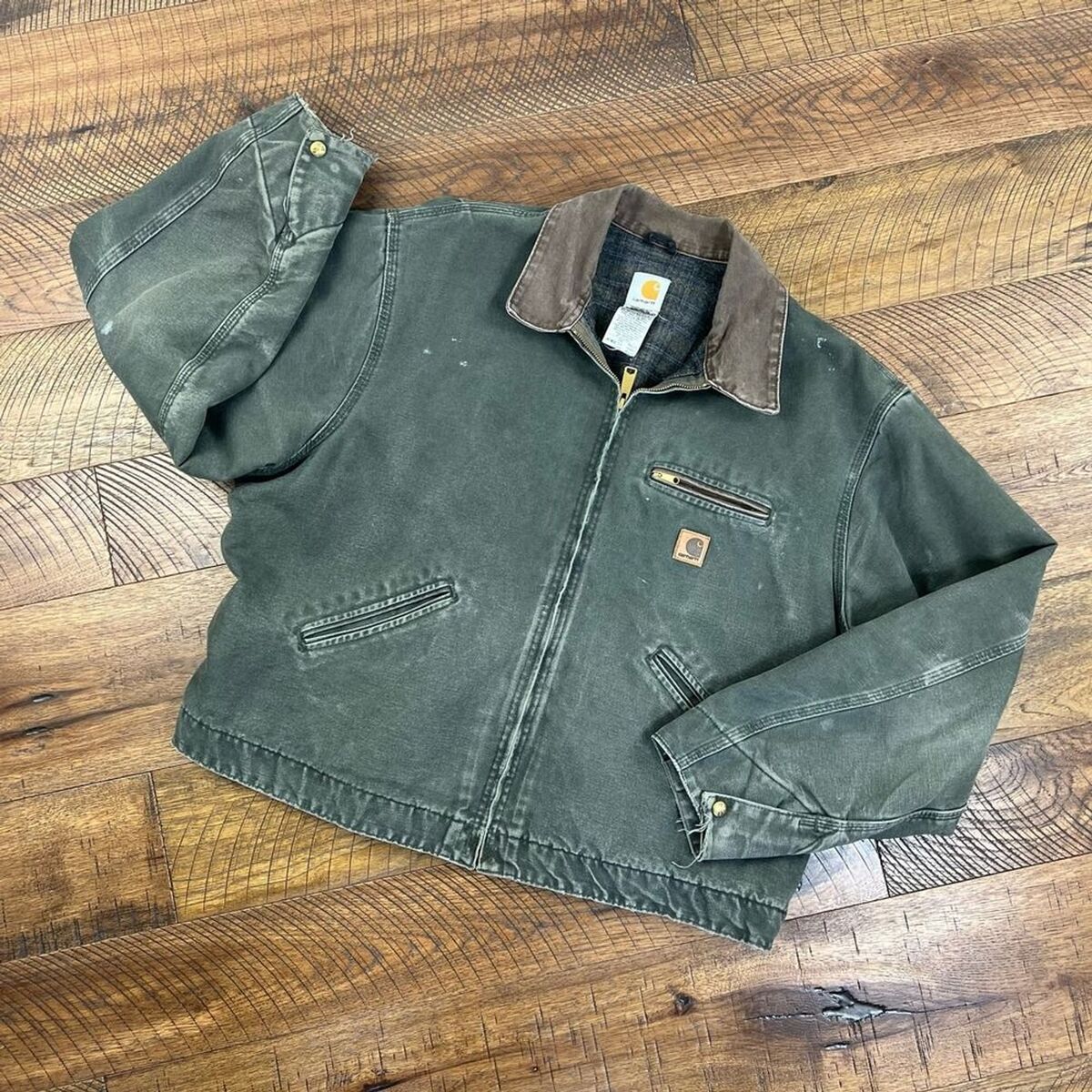 CARHARTT 2xl vintage blanket lined carhartt detroit moss CARHARTT 2xl vintage blanket lined carhartt detroit moss