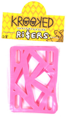 KROOKED PADS 1/8'' Skateboard Riser Pads 1/8'' (2 Stk) Street Oldschool Cruiser