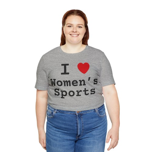 I Heart Women's Sports Unisex Cotton T-Shirt, 3 Colors - Picture 10 of 12