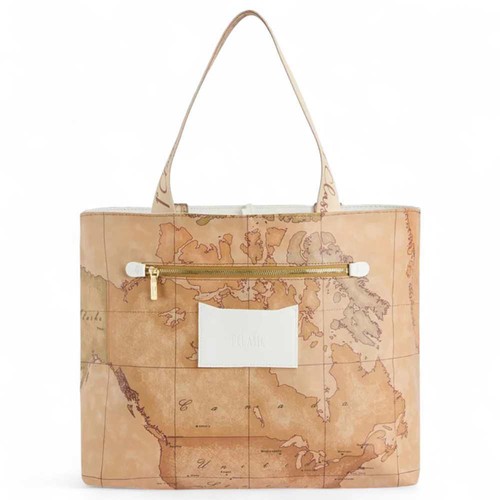 Bolso de Mano Original ALVIERO MARTINI 1° CLASE Geo Verano Mujer Blanco - LC98-9890-0900 - Imagen 2 de 4