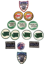 14 Assorted (7-Variety) Collectible Sports Officials Iron / Sew On Patches