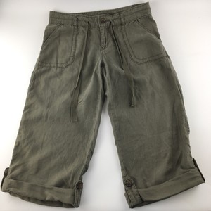 Calvin-Klein-Jeans-Sz6-Capri-Pants-100-Linen-Rolled-Cuff-Option-Resort-Cruise