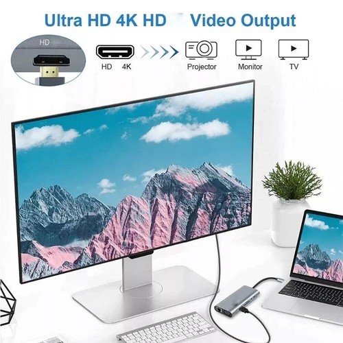 11 in 1 Multiport USB-C Hub Type C To USB 3.0 4K HDMI PD Adapter For Macbook - Picture 9 of 16