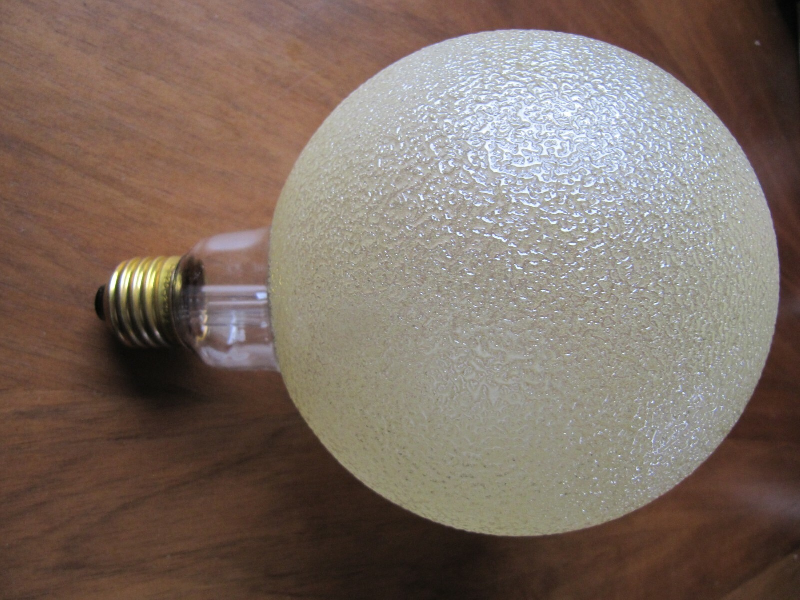 RARITÄT 1 x TUNGSRAM GLOBE G100 EISKRISTALL BERNSTEIN BRONZE 60W 100mm E27 G95