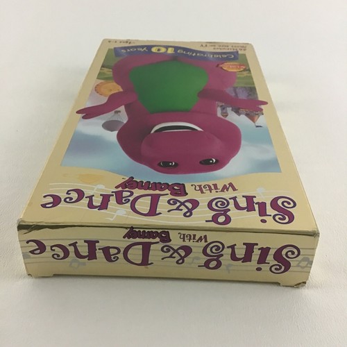 Barney VHS Tape Sing & Dance With Barney Purple Dinosaur Sing Along Vintage - Picture 4 of 7