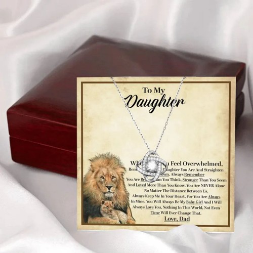 Daughter Birthday Gift, Father and Daughter Necklace, Christmas Gift - Picture 2 of 3