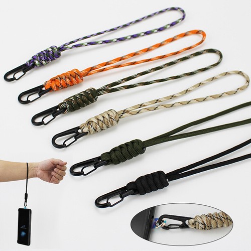 Neck Lanyard Short Wrist Strap Credential Holder Strap Key Lanyard Weave `