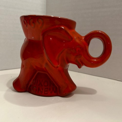 Vintage Frankoma 1969 Republican GOP Political Elephant Mug Cup/vase.