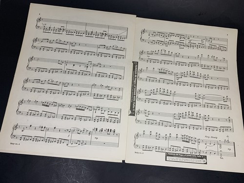 VINTAGE 1962 "Baby Elephant Walk" Sheet Music - Hatari Henry Mancini PIANO SOLO - Picture 8 of 9