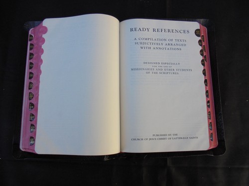 Holy Bible Ready References Missionary Edition Mormon KJV Leather Deseret Book - Bild 8 von 11