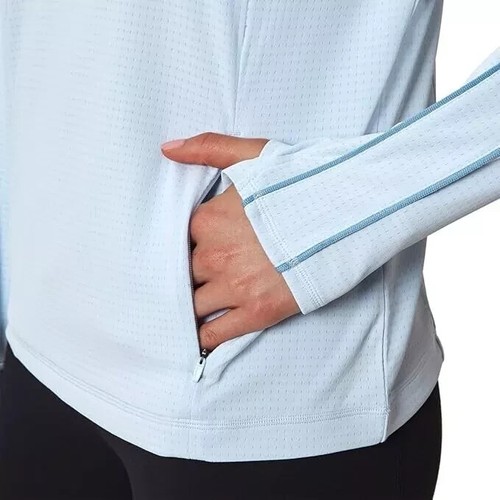 NWOT Mondetta Women's Active 1/4-Zip Long Sleeve Top, Color Blue, Size XS - Picture 3 of 4