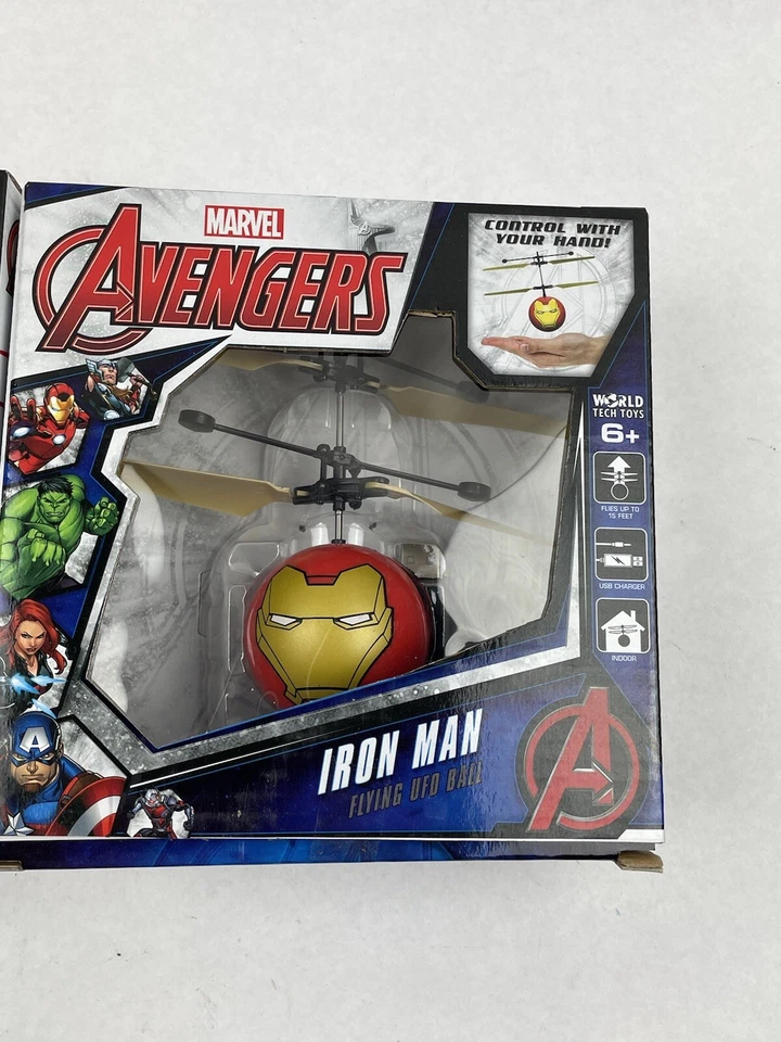 Marvel Avengers Iron Man AND Captain America IR UFO Ball Helicopter - Image 3 of 4