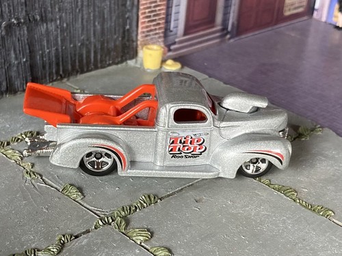 Loose Hot Wheels Silver Orange Tip Top Rod Shop '40 Ford Pickup Box Shipped - Picture 5 of 9