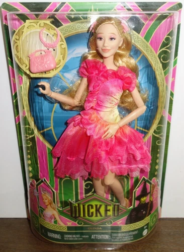 🏆 COLLECTIBLE Mattel Wicked Movie Glinda Fashion Doll URL MISPRINT wicked.com